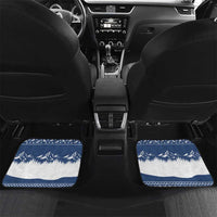 Skiing Life Is Better On Snow Christmas Car Mats Xmas Holiday Patterns - Wonder Print Shop