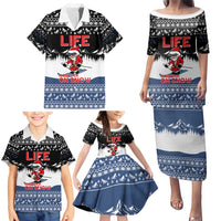 Skiing Life Is Better On Snow Christmas Family Matching Puletasi and Hawaiian Shirt Xmas Holiday Patterns - Wonder Print Shop