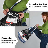 Skiing Life Is Better On Snow Christmas Grocery Bag Xmas Holiday Patterns - Wonder Print Shop