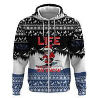 Skiing Life Is Better On Snow Christmas Hoodie Xmas Holiday Patterns - Wonder Print Shop