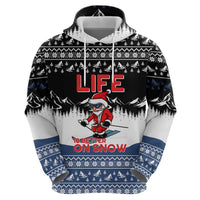 Skiing Life Is Better On Snow Christmas Hoodie Xmas Holiday Patterns - Wonder Print Shop