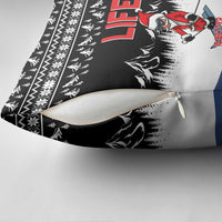 Skiing Life Is Better On Snow Christmas Pillow Cover Xmas Holiday Patterns - Wonder Print Shop