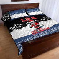 Skiing Life Is Better On Snow Christmas Quilt Bed Set Xmas Holiday Patterns - Wonder Print Shop