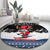 Skiing Life Is Better On Snow Christmas Round Carpet Xmas Holiday Patterns - Wonder Print Shop