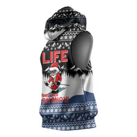 Skiing Life Is Better On Snow Christmas Sleeveless Hoodie Xmas Holiday Patterns - Wonder Print Shop