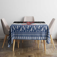 Skiing Life Is Better On Snow Christmas Tablecloth Xmas Holiday Patterns - Wonder Print Shop