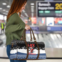 Skiing Life Is Better On Snow Christmas Travel Bag Xmas Holiday Patterns - Wonder Print Shop