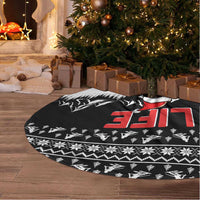Skiing Life Is Better On Snow Christmas Tree Skirt Xmas Holiday Patterns - Wonder Print Shop