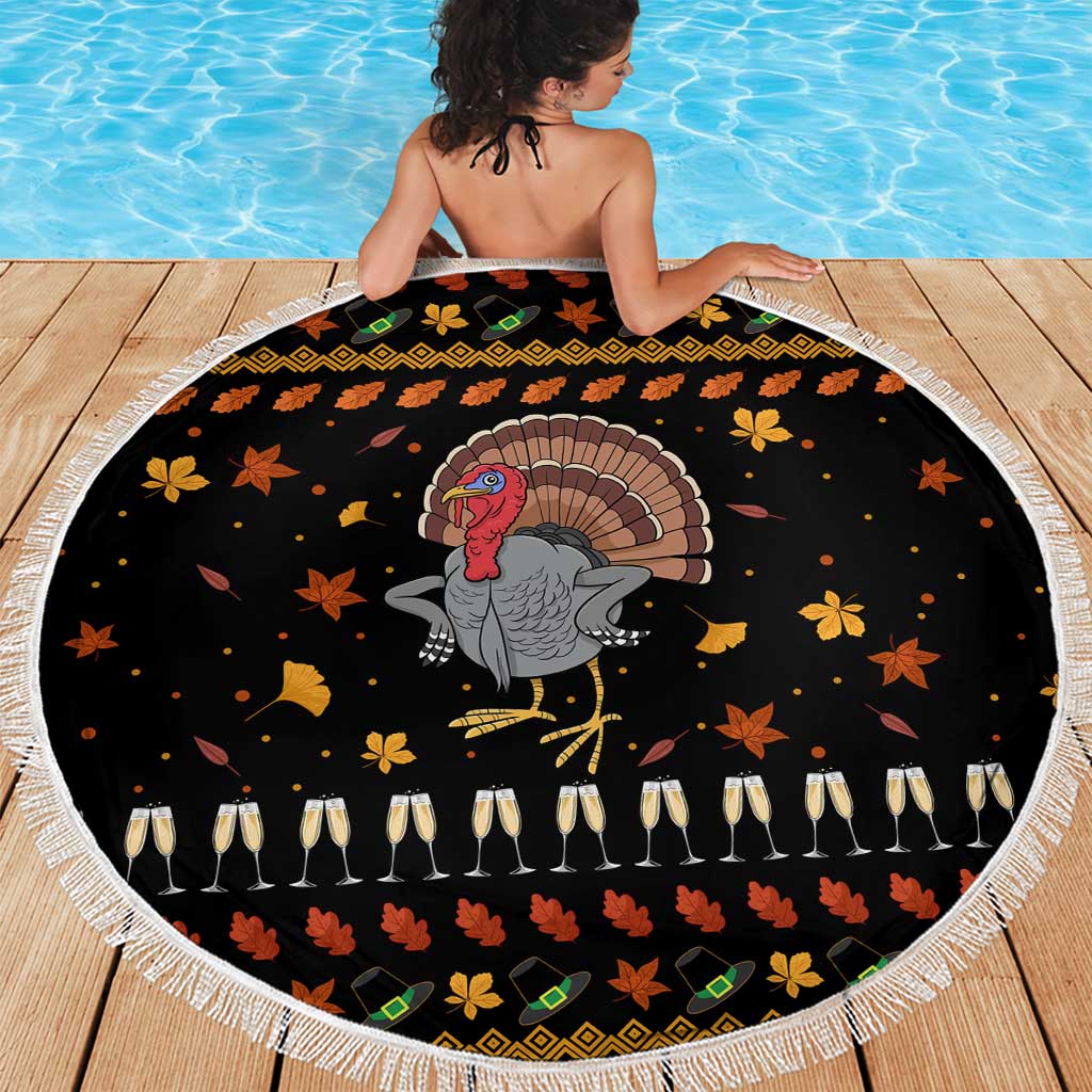 Thanksgiving Christmas Design Beach Blanket Xmas Holiday Patterns - Wonder Print Shop