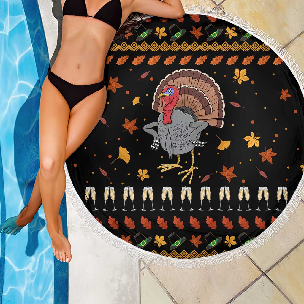 Thanksgiving Christmas Design Beach Blanket Xmas Holiday Patterns - Wonder Print Shop
