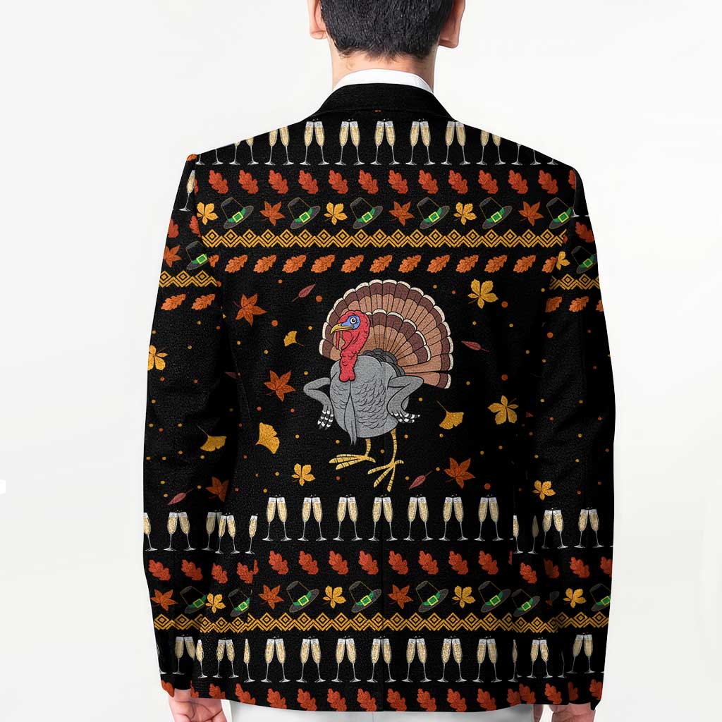 Thanksgiving Christmas Design Blazer Xmas Holiday Patterns - Wonder Print Shop