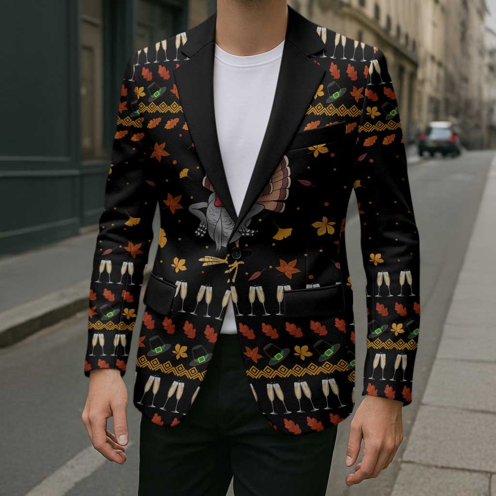 Thanksgiving Christmas Design Blazer Xmas Holiday Patterns - Wonder Print Shop