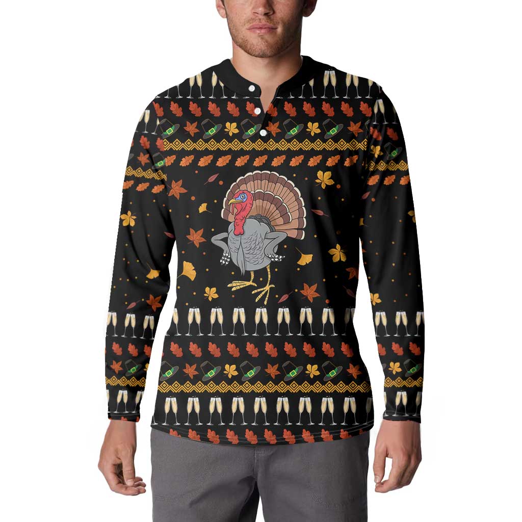 Thanksgiving Christmas Design Button Sweatshirt Xmas Holiday Patterns - Wonder Print Shop