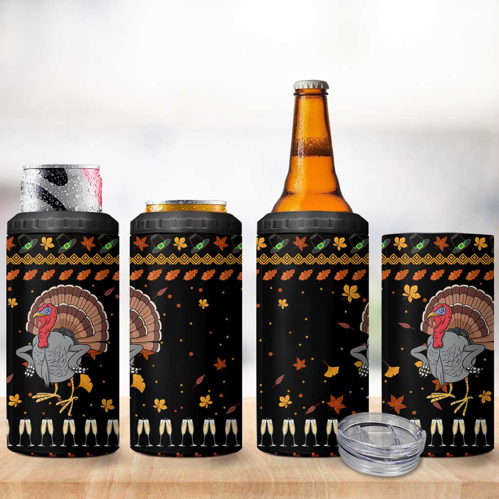 Thanksgiving Christmas Design 4 in 1 Can Cooler Tumbler Xmas Holiday Patterns - Wonder Print Shop