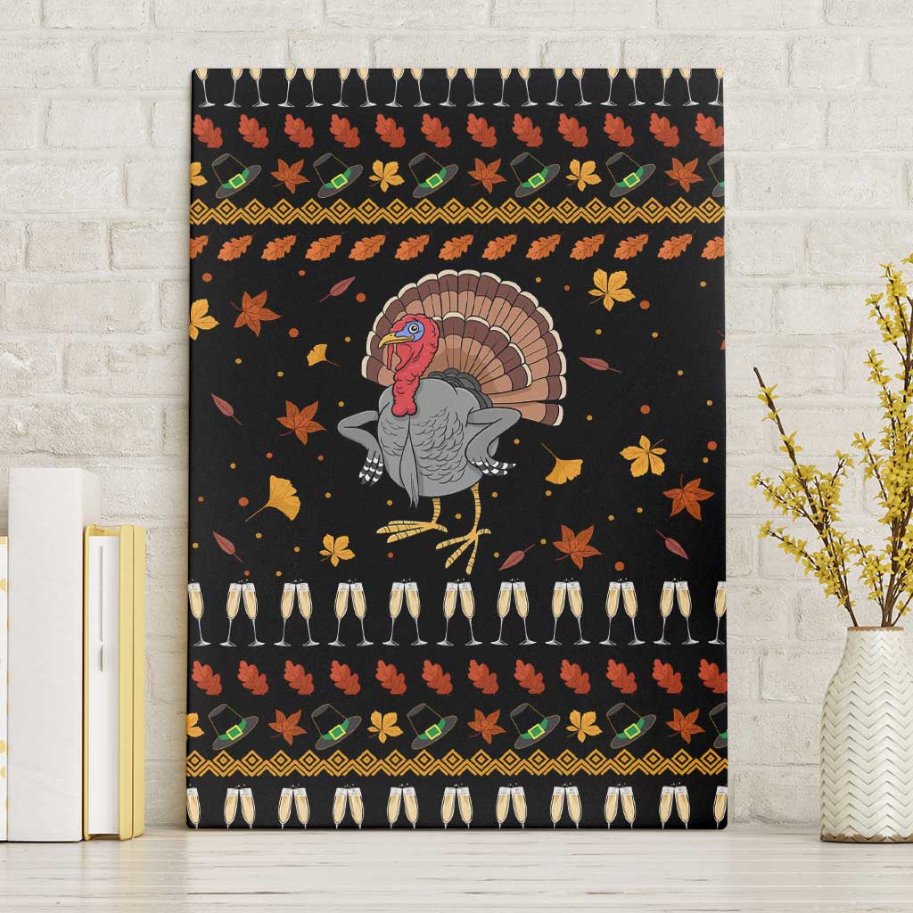 Thanksgiving Christmas Design Canvas Wall Art Xmas Holiday Patterns - Wonder Print Shop
