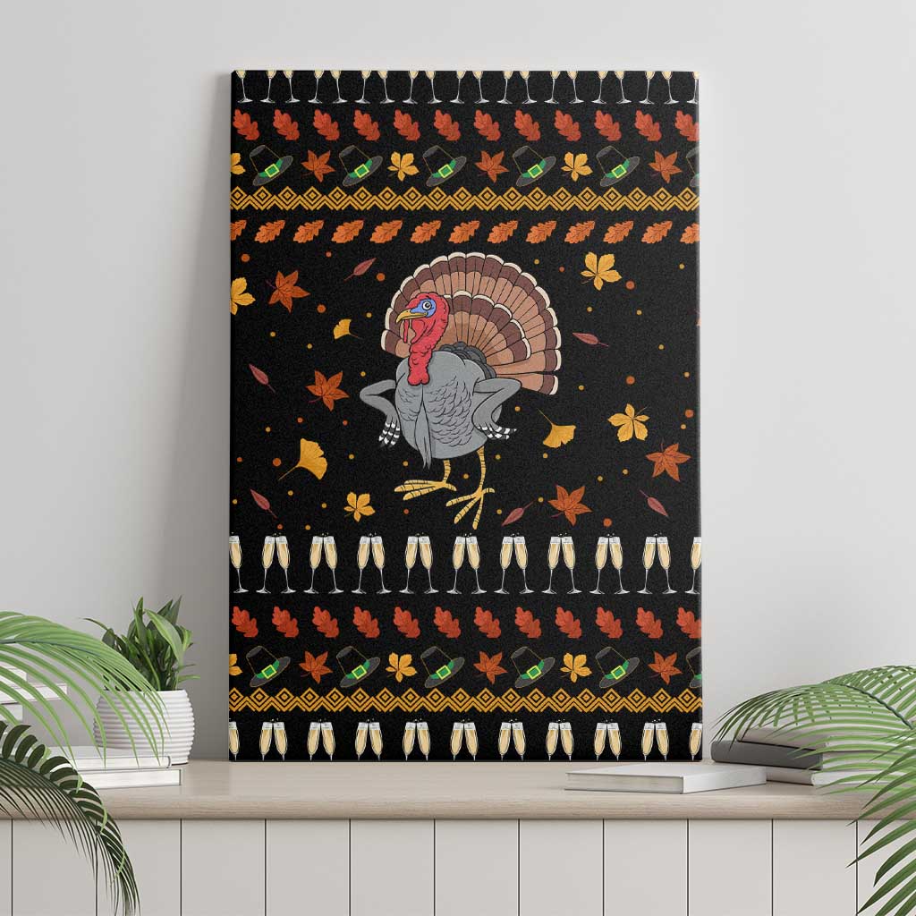 Thanksgiving Christmas Design Canvas Wall Art Xmas Holiday Patterns - Wonder Print Shop