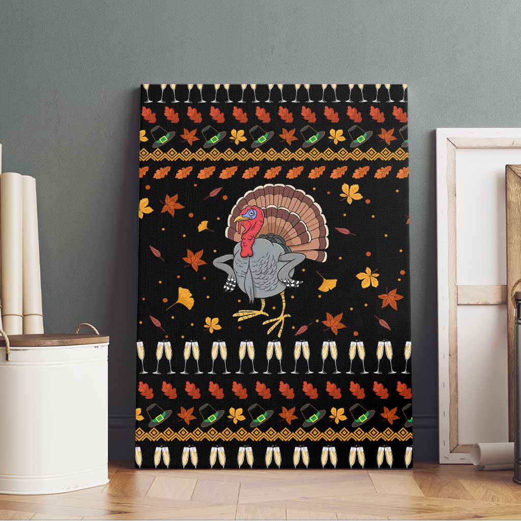 Thanksgiving Christmas Design Canvas Wall Art Xmas Holiday Patterns - Wonder Print Shop
