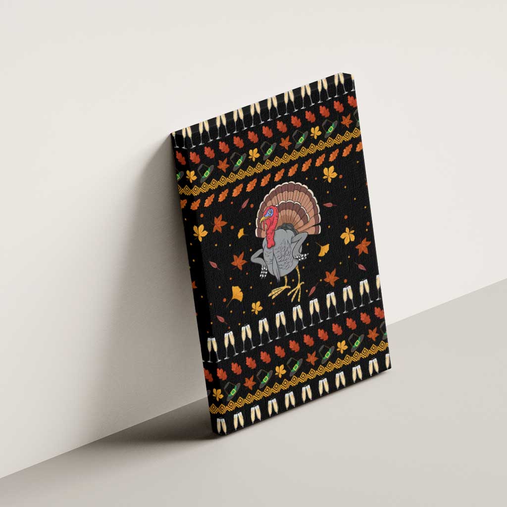 Thanksgiving Christmas Design Canvas Wall Art Xmas Holiday Patterns - Wonder Print Shop