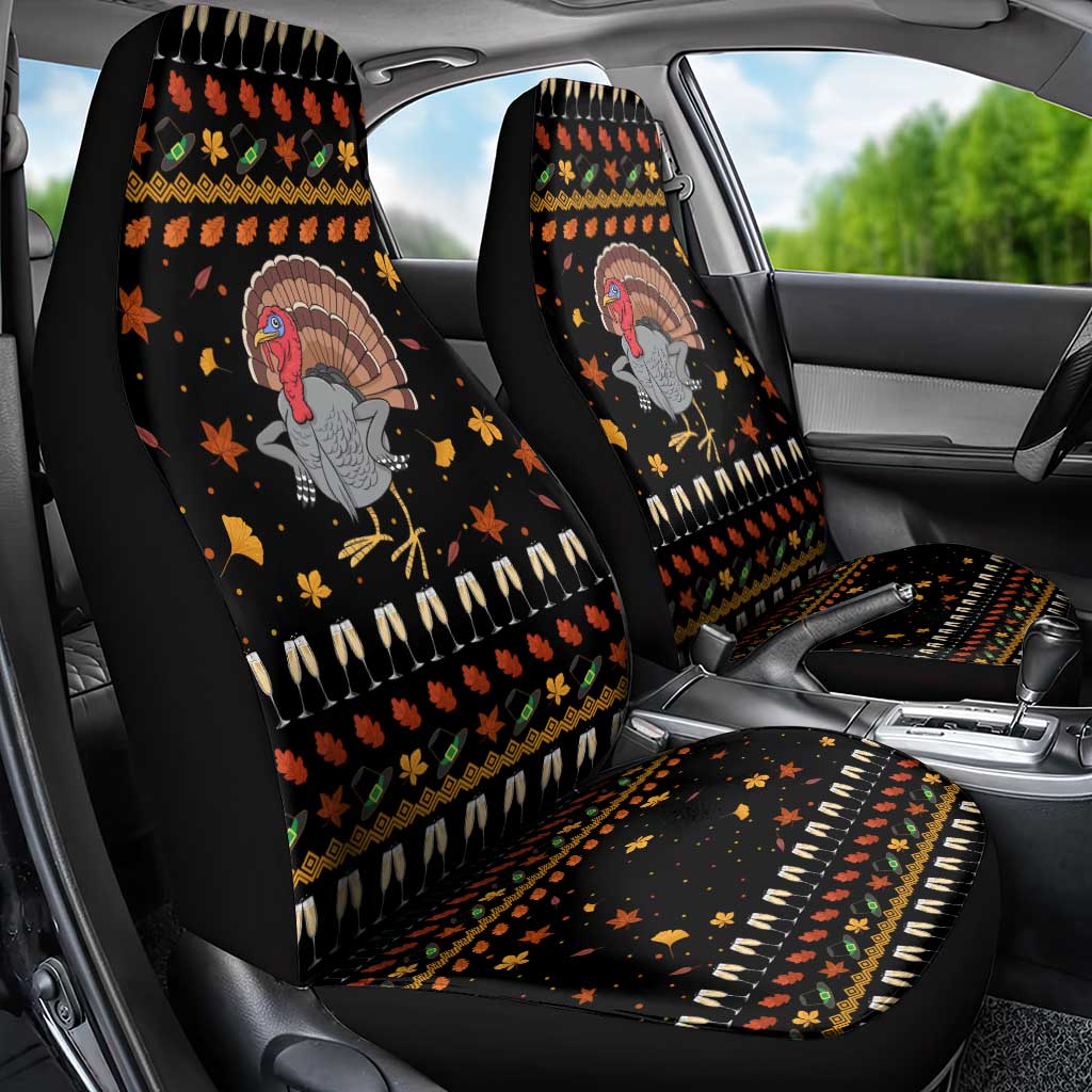 Thanksgiving Christmas Design Car Seat Cover Xmas Holiday Patterns - Wonder Print Shop