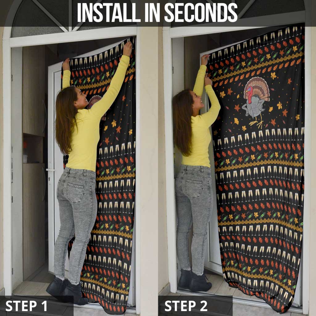 Thanksgiving Christmas Design Door Cover Xmas Holiday Patterns - Wonder Print Shop