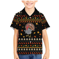 Thanksgiving Christmas Design Family Matching Mermaid Dress and Hawaiian Shirt Xmas Holiday Patterns - Wonder Print Shop