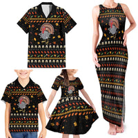 Thanksgiving Christmas Design Family Matching Tank Maxi Dress and Hawaiian Shirt Xmas Holiday Patterns - Wonder Print Shop