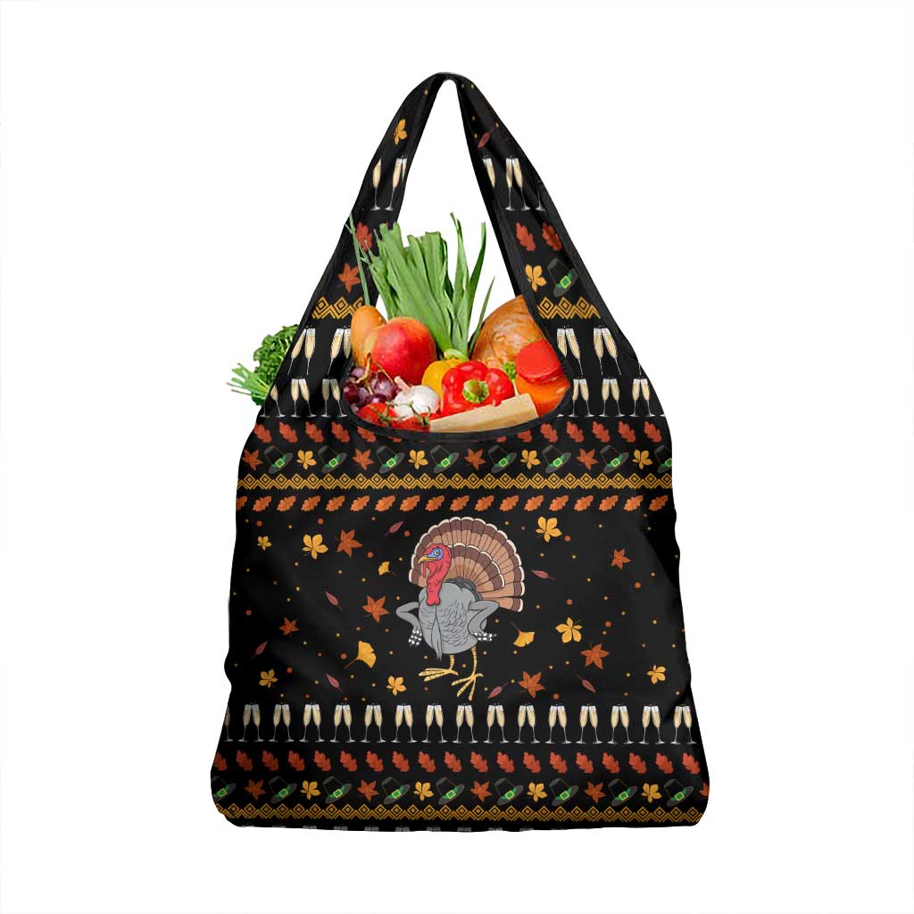 Thanksgiving Christmas Design Grocery Bag Xmas Holiday Patterns - Wonder Print Shop