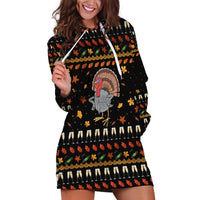 Thanksgiving Christmas Design Hoodie Dress Xmas Holiday Patterns - Wonder Print Shop