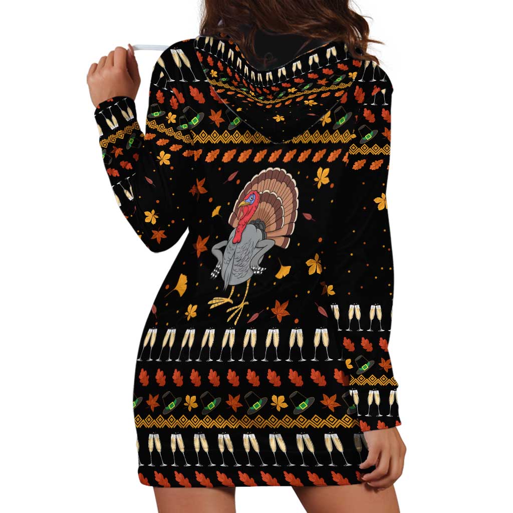 Thanksgiving Christmas Design Hoodie Dress Xmas Holiday Patterns - Wonder Print Shop