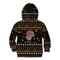 Thanksgiving Christmas Design Kid Hoodie Xmas Holiday Patterns - Wonder Print Shop