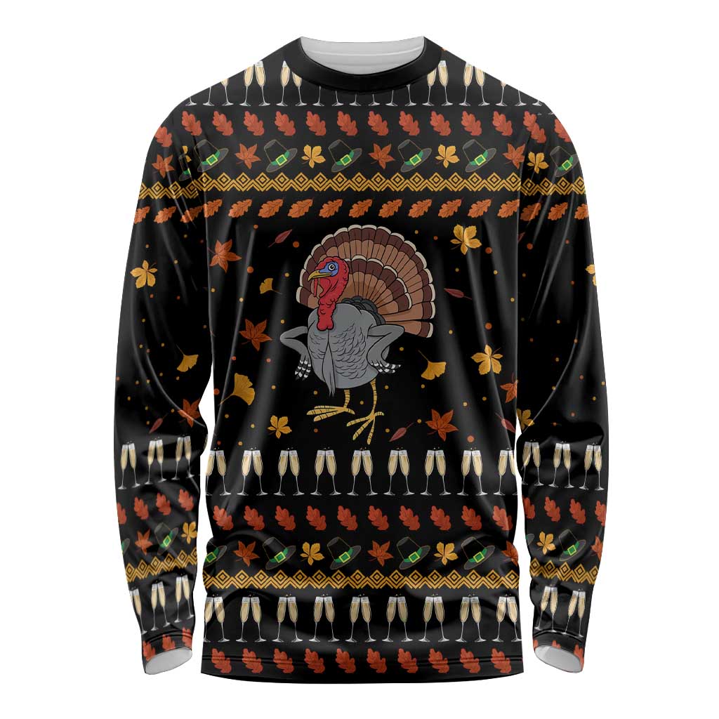 Thanksgiving Christmas Design Long Sleeve Shirt Xmas Holiday Patterns - Wonder Print Shop