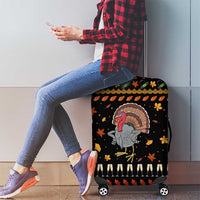 Thanksgiving Christmas Design Luggage Cover Xmas Holiday Patterns - Wonder Print Shop