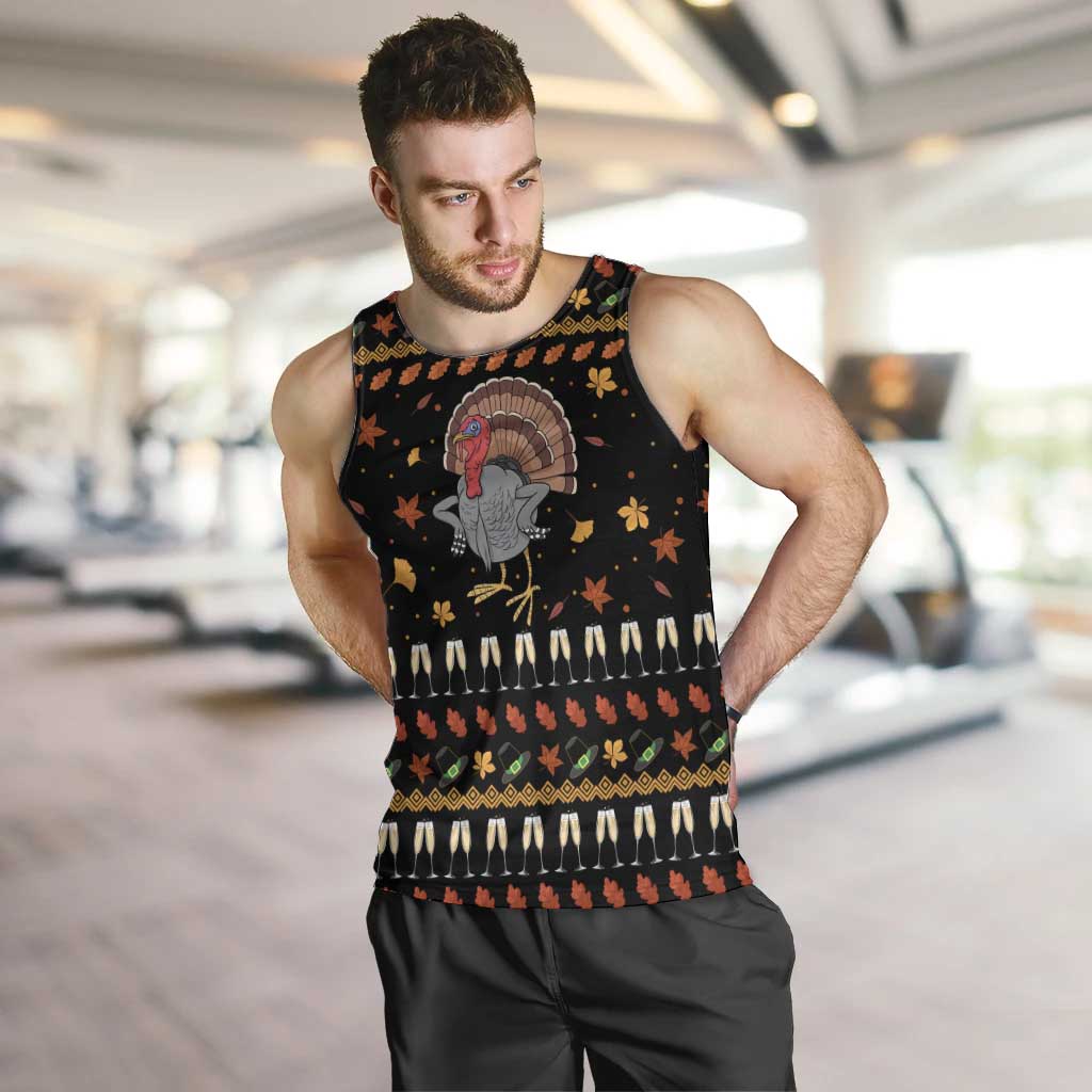 Thanksgiving Christmas Design Men Tank Top Xmas Holiday Patterns - Wonder Print Shop