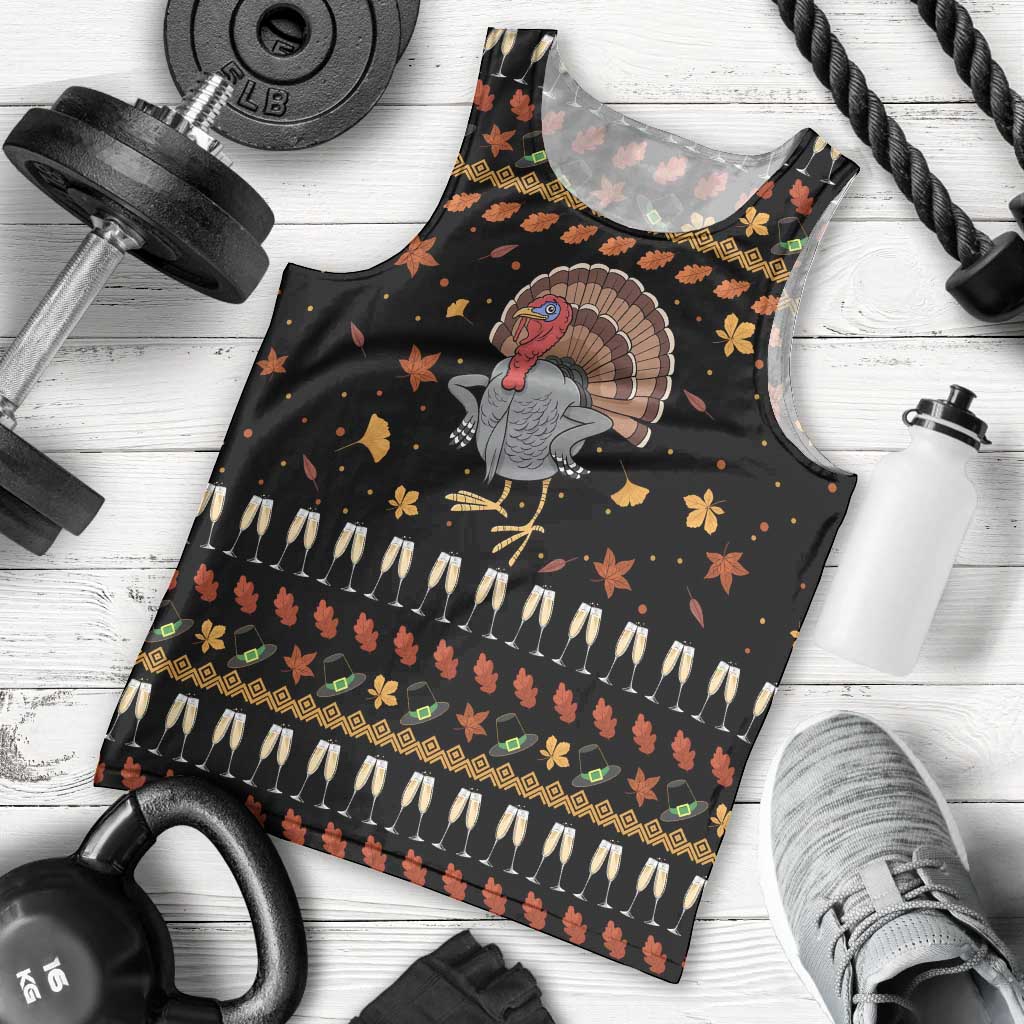 Thanksgiving Christmas Design Men Tank Top Xmas Holiday Patterns - Wonder Print Shop