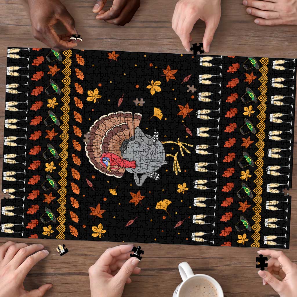 Thanksgiving Christmas Design Puzzle Xmas Holiday Patterns - Wonder Print Shop