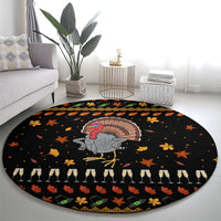 Thanksgiving Christmas Design Round Carpet Xmas Holiday Patterns - Wonder Print Shop