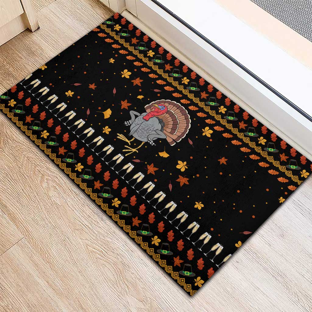 Thanksgiving Christmas Design Rubber Doormat Xmas Holiday Patterns - Wonder Print Shop