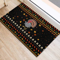 Thanksgiving Christmas Design Rubber Doormat Xmas Holiday Patterns - Wonder Print Shop