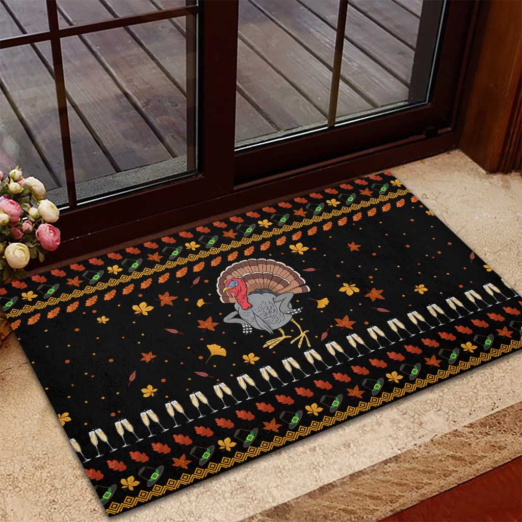 Thanksgiving Christmas Design Rubber Doormat Xmas Holiday Patterns - Wonder Print Shop