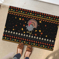 Thanksgiving Christmas Design Rubber Doormat Xmas Holiday Patterns - Wonder Print Shop