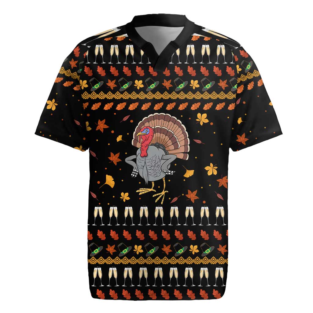 Thanksgiving Christmas Design Rugby Jersey Xmas Holiday Patterns - Wonder Print Shop