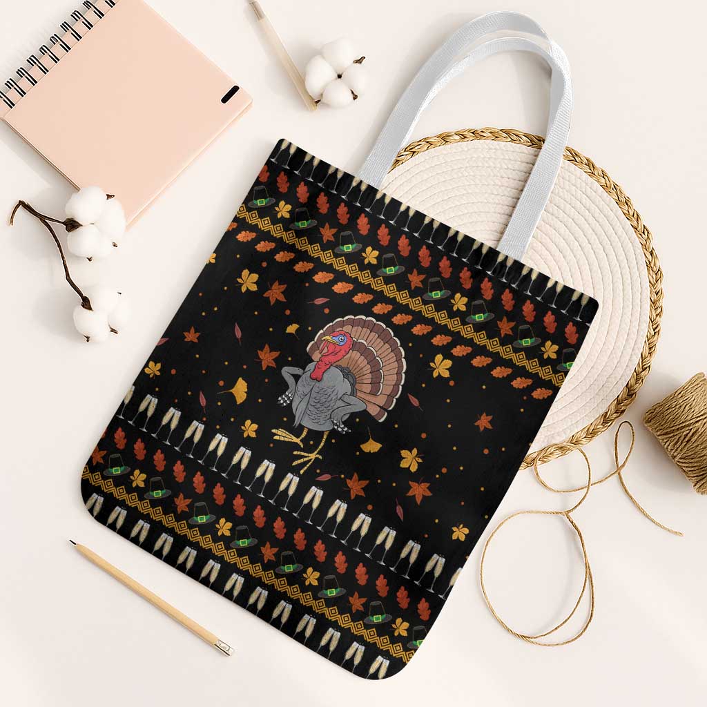 Thanksgiving Christmas Design Tote Bag Xmas Holiday Patterns - Wonder Print Shop