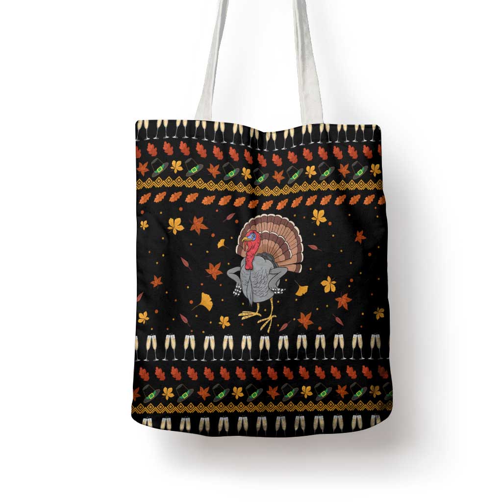Thanksgiving Christmas Design Tote Bag Xmas Holiday Patterns - Wonder Print Shop