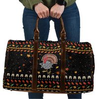 Thanksgiving Christmas Design Travel Bag Xmas Holiday Patterns - Wonder Print Shop