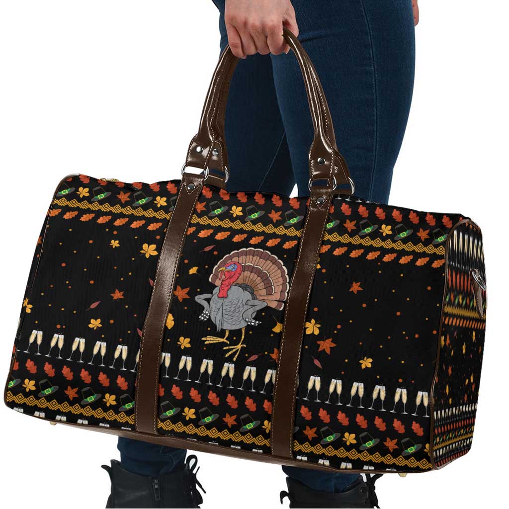 Thanksgiving Christmas Design Travel Bag Xmas Holiday Patterns - Wonder Print Shop
