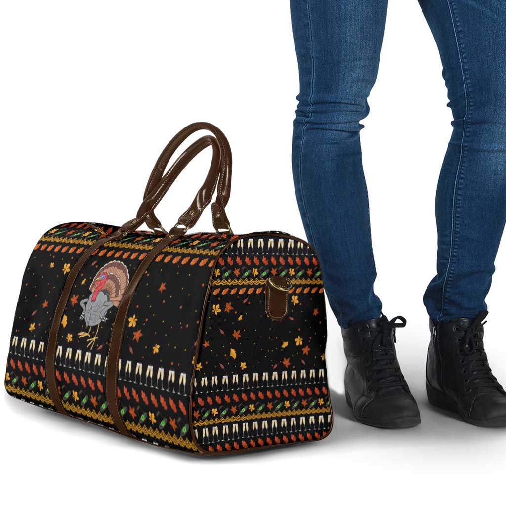 Thanksgiving Christmas Design Travel Bag Xmas Holiday Patterns - Wonder Print Shop