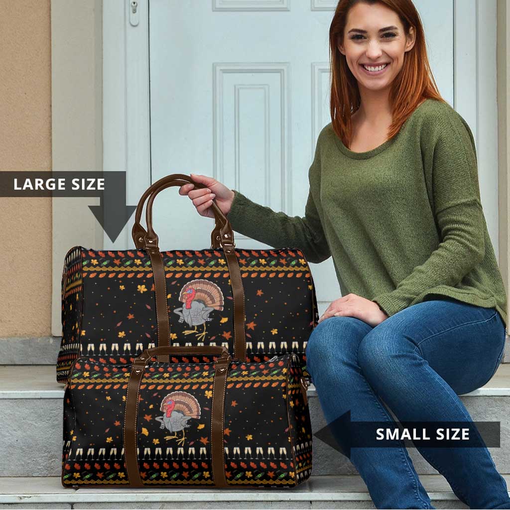 Thanksgiving Christmas Design Travel Bag Xmas Holiday Patterns - Wonder Print Shop