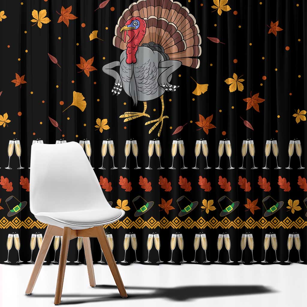 Thanksgiving Christmas Design Window Curtain Xmas Holiday Patterns - Wonder Print Shop