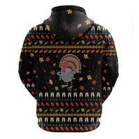 Thanksgiving Christmas Design Zip Hoodie Xmas Holiday Patterns - Wonder Print Shop