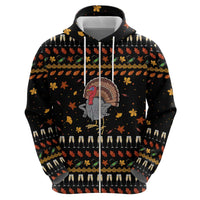 Thanksgiving Christmas Design Zip Hoodie Xmas Holiday Patterns - Wonder Print Shop